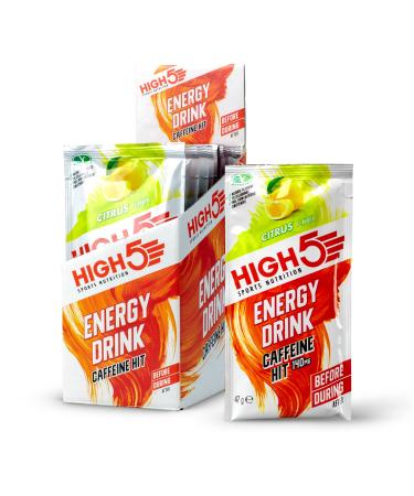 HIGH5 Energy Hydration Drink Caffeine Hit Refreshing Isotonic Mix of Carbohydrates Electrolytes & Caffeine (Citrus 12 x 47g) Citrus Caffeine Hit 12 x 47 g