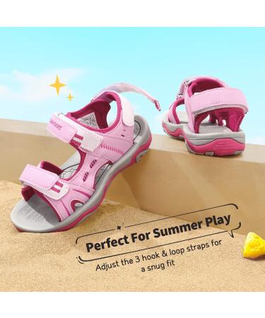 Buy Dream Pairs Girls' Summer Sports Sandals - Stylish Open Sneakers in Pink Fuchsia (33.5 EU) - International Shipping Available - Buy Online on SooperMarket.com