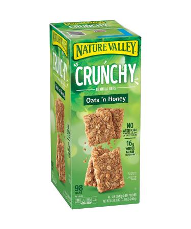 Nature Valley Crunchy Granola Bars Oats 'N Honey, 98-Count 1.49oz bars