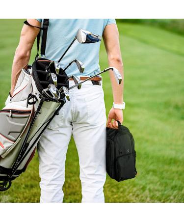 Fitdom Tactical Golf Shoe Bag - Black Zippered Carrier with Ventilation & Pockets - Buy Online on SooperMarket.com