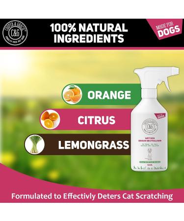 Wet Dog Odour Neutraliser 500ml | Waterless Ourdour Eliminator | Rinse Free Deodoriser Spray | Pleasant Smelling Dog Ingredients |100% Cruelty Free - Buy Online on SooperMarket.com