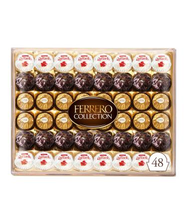 FERRERO COLLECTION Fine Assorted Chocolate and Coconut Confections Chocolate Gift Box 48 Confections Ideal Hostess Gift 518g 48 pieces