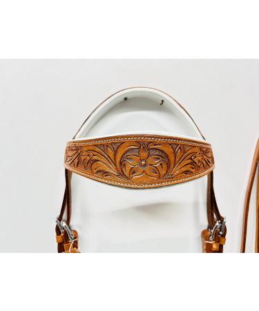 AMAZING HORSE STUFF Sidepull Bitless Bridle with Hand Carved Designer Browband & Noseband - Pony Size - Buy Online on SooperMarket.com