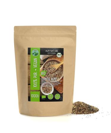 Organic quinoa Bunt (1kg) colorful quinoa organic tricolor quinoa from controlled organic cultivation gluten -free lactose -free laboratory test vegan 100% natural in without additives 1 kg