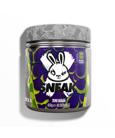 SNEAK | Grape Crush Edition | In-Game Focus Boost Energy Drink Zero Sugar Low-Calorie Vegan | 40 Servings Grape Crush 400.00 g (Pack of 1)