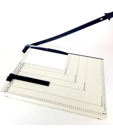 A4 Guillotine Paper Cutter with Metal Base  (12" x 10" inch top)  Paper Trimmer with Multi Sheet Capacity  Heavy Duty Blade for Photo Craft Cardstock  Large Paper Cutter for Home or Office - Buy Online on SooperMarket.com