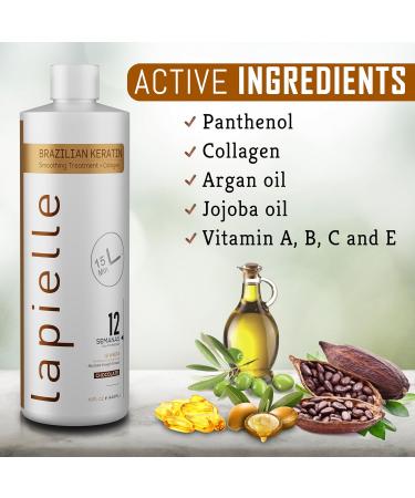 Buy Professional Brazilian Keratin with Argan Oil for Dry & Damaged Hair - 16 FL oz - International Shipping - Buy Online on SooperMarket.com