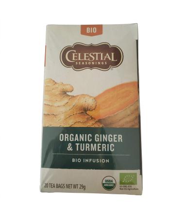 Celestial Organic Ginger & Turmeric Tea 20 Bags