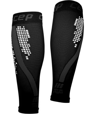 Shop CEP Nighttech Calf Sleeves for Women | Colorful Reflective Leg Warmers in Black | Size IV - International Shipping Available - Buy Online on SooperMarket.com