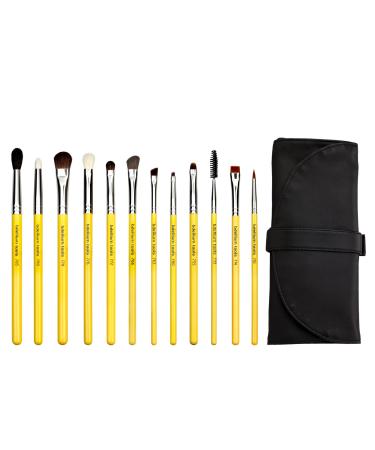 Bdellium Tools Studio Line Eyes Brush Set and Pouch 12 Pc Set