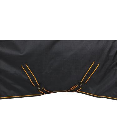 Marengos by Bucas 1200D Winter Blanket | Breathable Waterproof Turnout | Black/Orange | Size 135cm (100g/m Filling) - Buy Online on SooperMarket.com