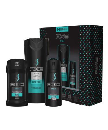 AXE 4 Piece Gift Set (Apollo) - Premium Men's Grooming Kit | Shop Internationally - Buy Online on SooperMarket.com