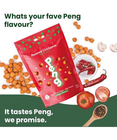 Peng Roasted Chickpeas Snack (110g) - BBQ Flavor, High Protein Plant-Based Snack - Buy Online on SooperMarket.com