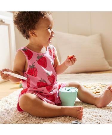 Munchkin C'est Silicone Baby Weaning Pot | Collapsible Snack Catcher & Food Storage Container - Mint - Buy Online on SooperMarket.com
