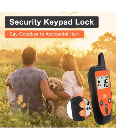 Remote Dog Training Collar with Sound & Vibration Modes - Rechargeable & Waterproof - 1000FT Range - Orange - Buy Online on SooperMarket.com