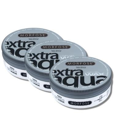 Morfose Hair Gel Wax (175 ml (pack of 3) Extra Aqua) 175 ml (pack of 3) Extra Aqua