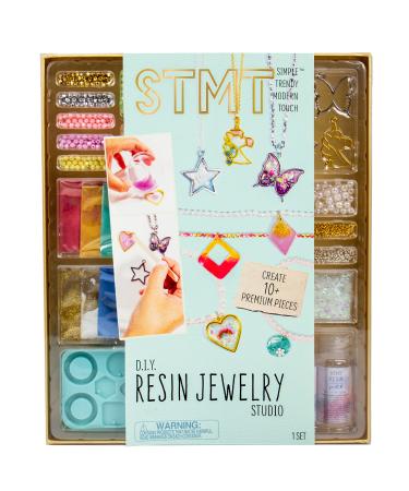 STMT D.I.Y. Resin Jewelry Studio  All-in-One Resin Jewelry Making Kit with Molds  Fun DIY Kit to Make Your Own Necklaces  Bracelets & More  Great Gift for Teen Girls 14+