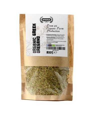 Apsogo Oregano - Organic Dried Oregano produced in Greece - Premium Quality & Excellent Taste (200g) 200g (Pack of 1)