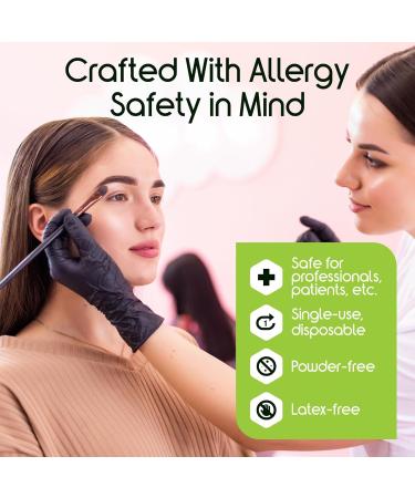 Inspire Black Nitrile Gloves - Original Quality Disposable Latex-Free Thick Medical & Cooking Gloves - Large Size | Best International Shipping - Buy Online on SooperMarket.com