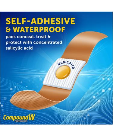 Compound W Wart Remover One Step Pads - 14 Count - Salicylic Acid Maximum Strength For Treatment & Common/Plantar Wart Removal One Step Pads Pads - Buy Online on SooperMarket.com