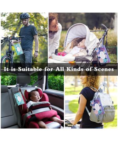 Buy Sannix Baby Wet Wipes Pocket - Reusable On-the-Go Dispenser for Portable Wipes | Ideal Baby Essentials - Buy Online on SooperMarket.com