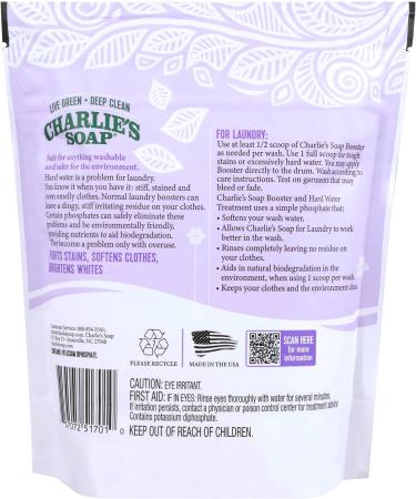 Charlie's Soap Booster & Hard Water Treatment (2.64 Lbs 2 Pack) - Natural Laundry Softener & Booster - Buy Online on SooperMarket.com