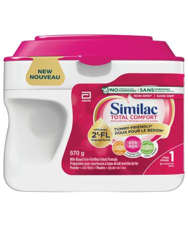 Similac Total Comfort Baby Formula Tummy-Friendly Easy To Digest Now With Breast Milk-Inspired Innovation 2 -FL 0+ Months Powder 570 g