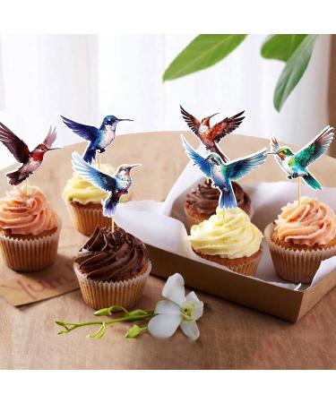 Blumomon 24-Piece Birds & Animals Cupcake Toppers - Perfect Cake Decorations for Children's Birthday Parties - Buy Online on SooperMarket.com