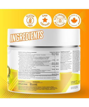 Shop Sante Pre Workout Plus Preworkout Energy Powder 150mg Caffeine Citrulline Beta Alanine Sports Drink Supplement for Men and Women 50 servings - Pineapple - Buy Online on SooperMarket.com