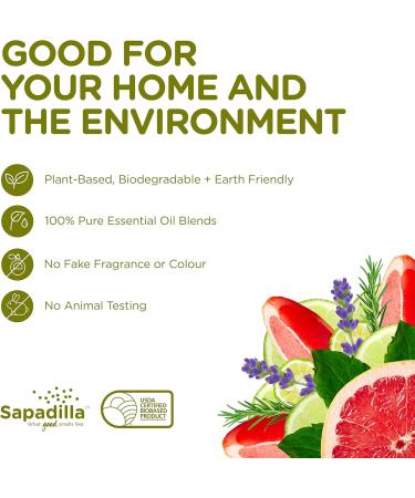 Sapadilla Liquid Hand Soap Variety Pack - 100% Pure Essential Oil Blends - Plant Based and Biodegradable - 12oz (Pack of 3) - Buy Online on SooperMarket.com