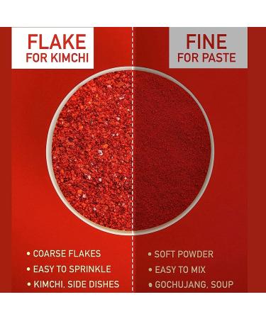 Taekyung Red Pepper Chilli Powder Coarse Flake 1.36kg/3lb - Halal Vegan Gluten Free for Kimchi - Buy Online on SooperMarket.com