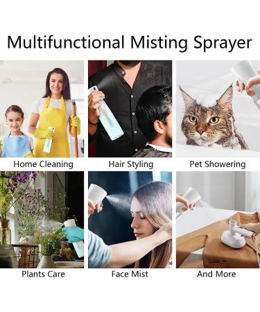 Toionmm 300ml Pink Continuous Spray Bottle - Ultra Fine Manure Spray for Hair Styling Plants & Cleaning - Safe Outlet Design - Buy Online on SooperMarket.com