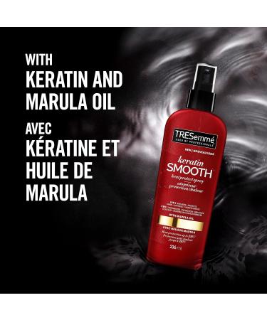 TRESemm Keratin Smooth Heat Protect Spray for silky smooth hair Marula Oil anti-frizz and detangling heat protection spray 236 ml - Buy Online on SooperMarket.com