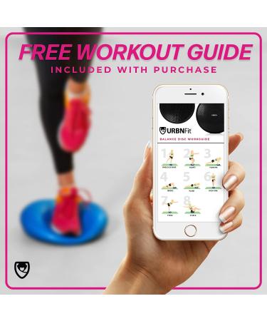 URBNFit Wobble Cushion - Balance Disc for Core Stability & Strengthening - Physical Therapy & Exercise - Sensory Wiggle Seat Pad with Air Pump - Black - Buy Online on SooperMarket.com