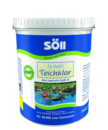 S ll 80382 Dr.Roth's pond clear microbiological pond cleaning and algae prophylaxis 3 kg - pollutant -reducing microorganisms for natural water declaration in the pond SchwieMenich Fischteich 3 kg for 60 000 liters single
