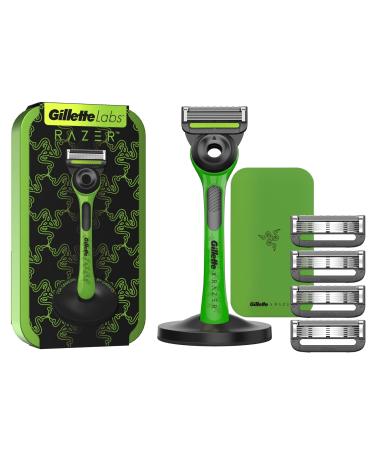 Gillette Labs Exfoliating Razor Razer Limited Edition 5 Blade Refills Travel Case
