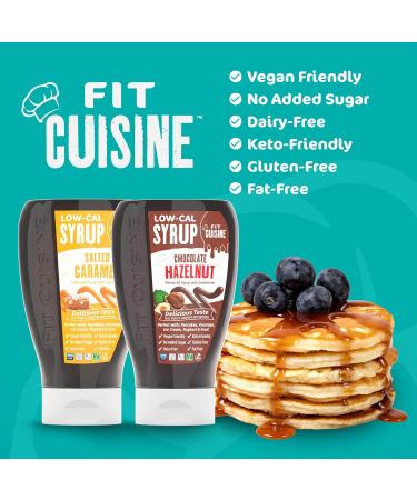 Fit Cuisine Low Calorie Syrup - Low-Cal Syrup to Support Weight Management Low Carb Diet Keto Friendly Vegan For Pancakes Desserts Porridge Ice Cream - 425ml (Maple Syrup) - Buy Online on SooperMarket.com