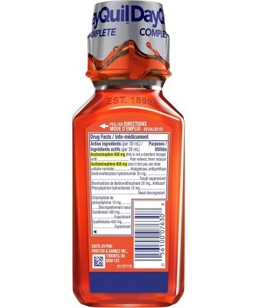 Vicks DayQuil COMPLETE Cold Flu & Congestion Liquid Medicine 236 mL 236 ml (Pack of 1) - Buy Online on SooperMarket.com