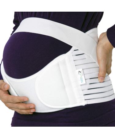 Neotech Care Pregnancy Belly Band Maternity Belt Support for Back Abdomen & Pelvis | Pregnancy Must Have for Pregnant Women XXL Ivory