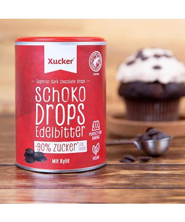 Xucker Chocolate Cake Set - Low-Sugar Muffin & Brownies Baking Mix with Vegan Chocolate Drops - International Shipping Available - Buy Online on SooperMarket.com