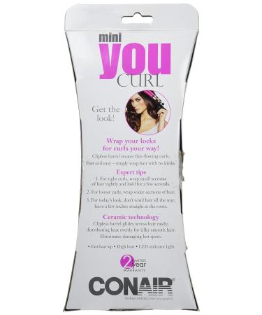 Conair Mini YOU Curl Ceramic Clipless Curler - Compact & Travel-Friendly Curling Iron for Perfect Curls - International Shipping Available - Buy Online on SooperMarket.com