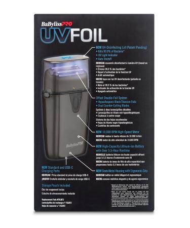 Buy BaBylissPRO UV Foil Shaver Replacement Kits | Double Foil UV Shaver Silver - Fast International Shipping - Buy Online on SooperMarket.com