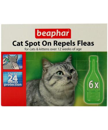 Beaphar Cat Flea Drops - 24 Week ProtectionPack of 6