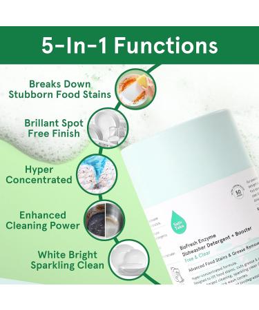 Ultra Clean Dishwasher Powder & Booster - Hyper Concentrated Spot-Free Detergent for Quick Wash | High-Efficiency eCommerce Solution - Buy Online on SooperMarket.com
