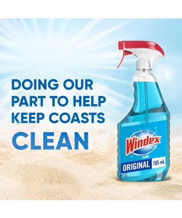 Windex Original Blue Glass and Window Cleaner Bottles Made from 100% Recycled Plastic 765mL 765 ml (Pack of 1) - Buy Online on SooperMarket.com