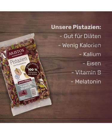 ARISTOS Raw pistachio seeds peeled and unsalted from Aegina in Greece - 250g bag of delicious pistachio without peel and salt for baklava ice cream cakes and much more. - Buy Online on SooperMarket.com