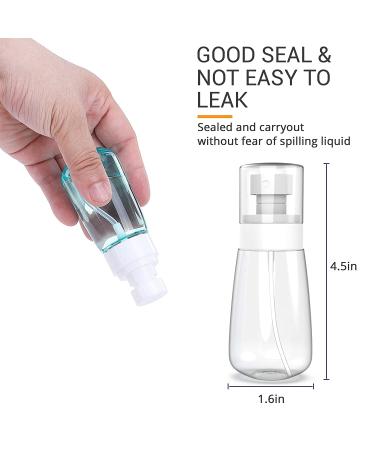 RELANOR Pack of 2 Small 2oz/60ml PETG Mist Spray Bottles for Travel - Leak Proof, Cute Travel Size for Face & Hair Mist - 2 Count - Buy Online on SooperMarket.com