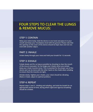 Handheld Lung Expander & Mucus Removal Device | Breathing Trainer for Improved Lung Capacity & Respiratory Health | Clears Lung Congestion for Easier Breathing - Buy Online on SooperMarket.com