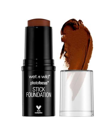 Wet n Wild Photo Focus Matte Foundation Stick Makeup  Chestnut | Vegan & Cruelty-Free