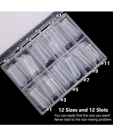 BNG 120 Pieces Nail Forms - Dual Full Cover Extension Moulds for Poly Nail Gel | Clear 6 - Buy Online on SooperMarket.com